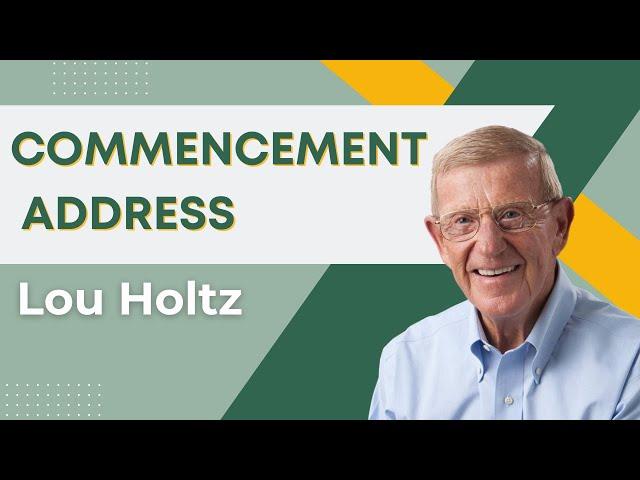 Lou Holtz | 2015 Undergraduate Commencement Address | Franciscan University of Steubenville