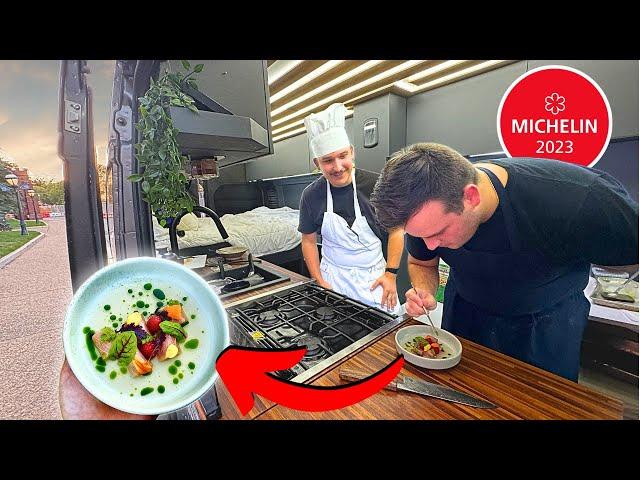 Michelin Star Chef cooks Dinner IN MY VAN | Vanlife Cooking (Upgraded)