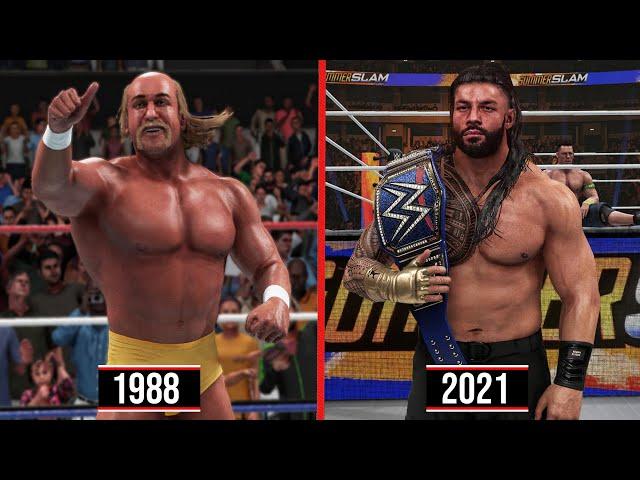 All Summerslam Main Event Winners! 1988 - 2021 (WWE 2K)