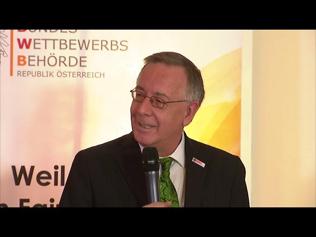 38. Competition Talk der BWB "Wettbewerb entlang der Wertschöpfungskette" Eröffnung GD Dr. Thanner