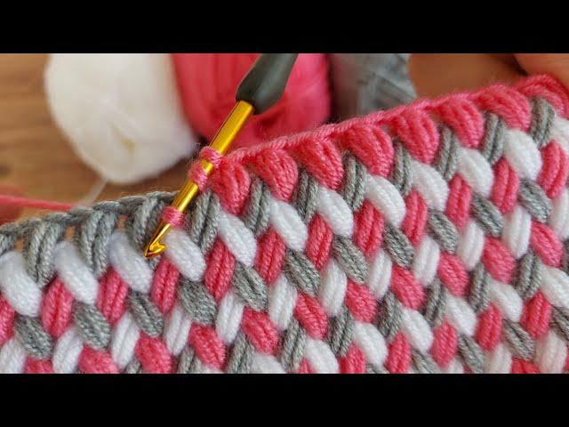 Easy Crochet Baby Blanket Zigzag Spike Pattern For Beginners- Muhteşem Tığ İşi Bebek Battaniye Örgü