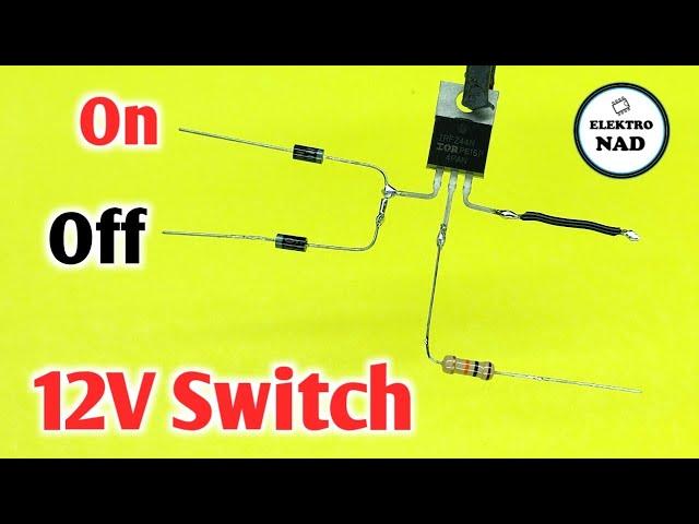 HOW TO USE MOSFET AS A TOUCH SWITCH