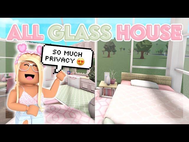 Building An ALL GLASS HOUSE in Bloxburg! 🪟| seqshell