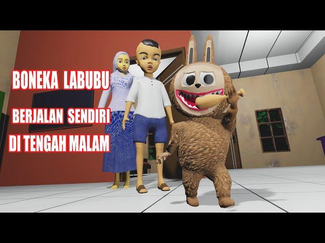 BONEKA LABUBU BERJALAN SENDIRI TEREKAM CCTV