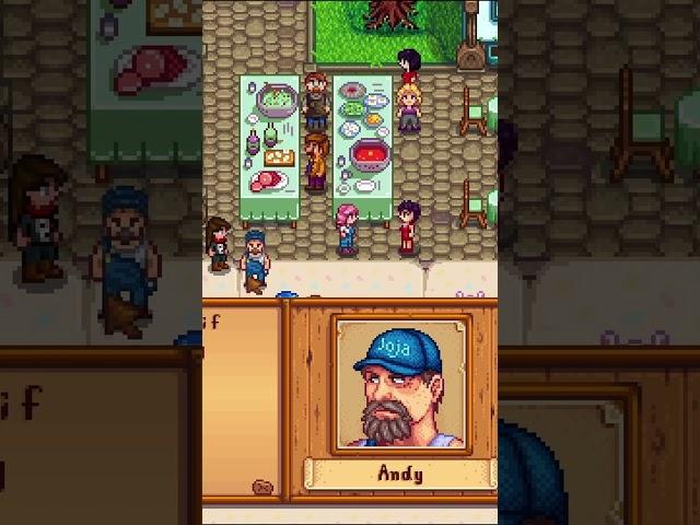 Andy is a bit braggy?? #gaming #shorts #stardew #mods #stardewexpanded  #egghunt #old #rude #modded