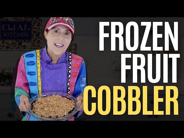 Healthy & Delicious Frozen Fruit Cobbler  (Oil-Free & Gluten-Free!)