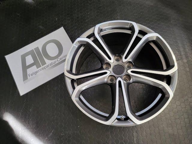 Original Alufelge Opel Adam 13445890 Typhoon Design Felgenfarbe Grau AIO LF1 Felgendatenbank