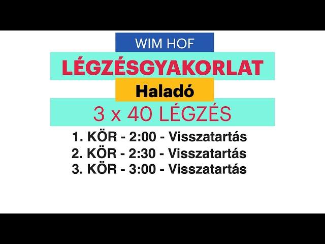 WIM HOF MÓDSZER   MAGYARUL- Haladó Szint- Légzési Utasítás