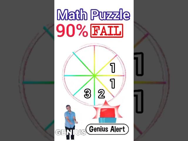 MATHS PUZZLE  - Genius IQ test #mathpuzzle #viralvideo #shorts #maths