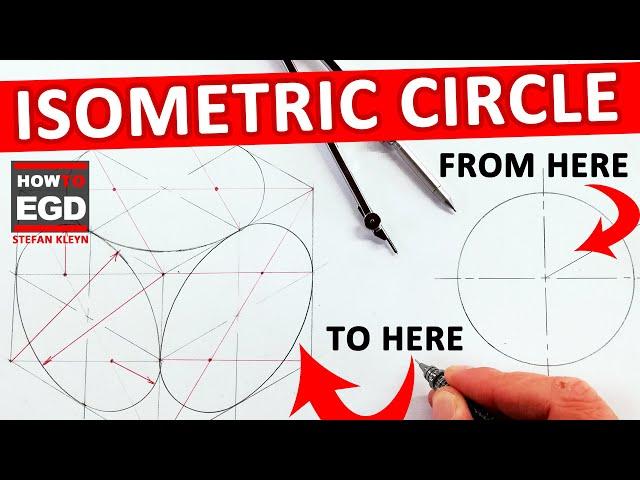 UNBELIEVABLE: EASIEST way to draw an ISOMETRIC CIRCLE!!