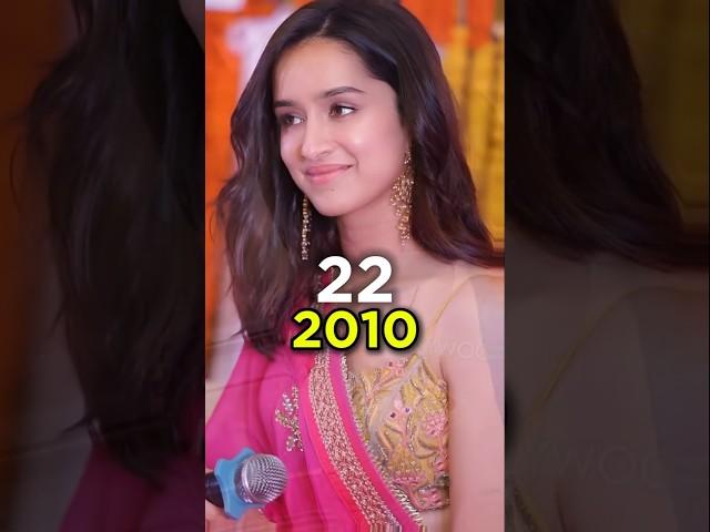 Shradha kapoor transformation over the years| #bollywood #evolution #thenandnow