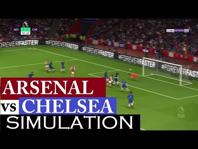 Realistic Simulation: Arsenal vs Chelsea | PES 2018 Highlights | PC | KnightMD