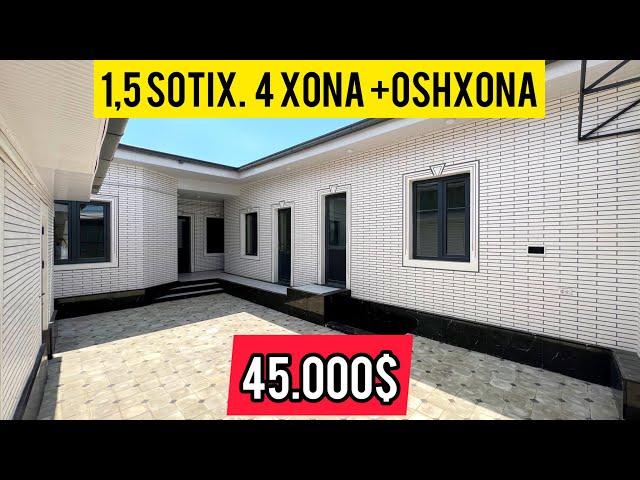 Yangi Uy Sotiladi! 1,5sotix, 4xona +oshxona 45.000$ 