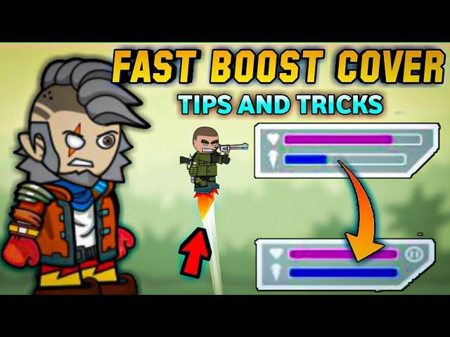 how to cover fast flying booster in mini militia 