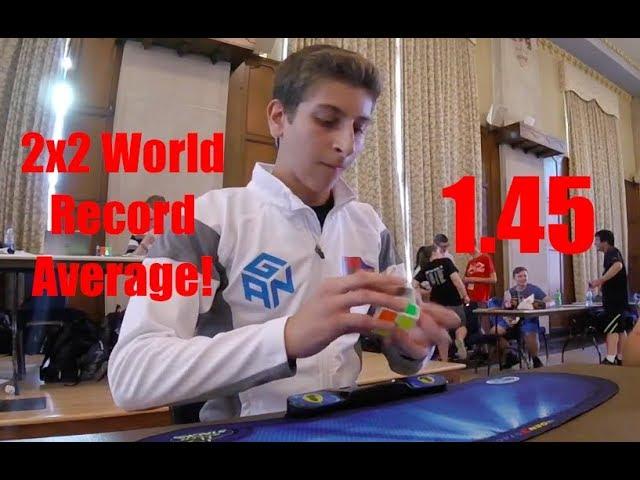 2x2 Cube 1.45 WORLD RECORD Average! - Rami Sbahi