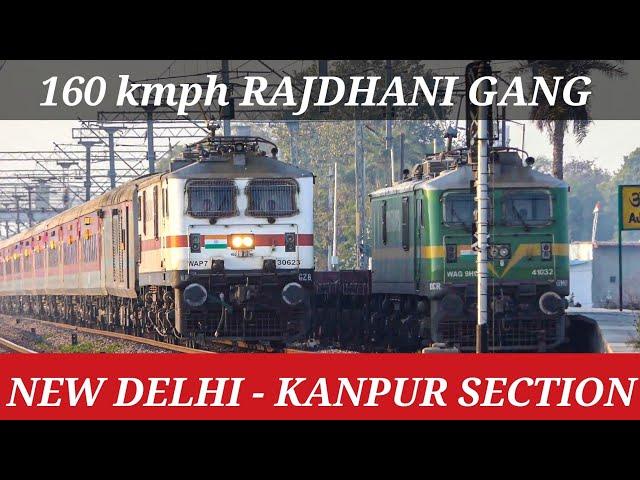 160 kmph RAJDHANI GANG on New Delhi - Kanpur section in the MULTIVERSE OF MADNESS | Indian Railways