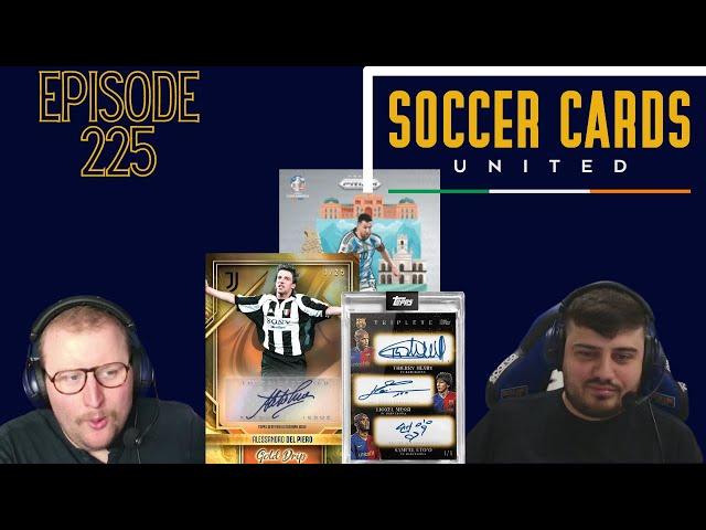 Topps Barcelona Triplete, Juve Team Set, Copa America Prizm Details! - Soccer Cards United Podcast.