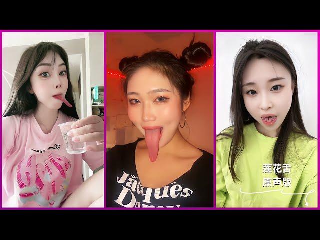 Top Girl with Amazing Longest Tongue | Top Wow