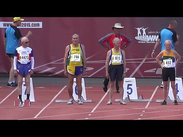 Men+90　100m Final　(Lyon2015　Masters Athletics Championships)