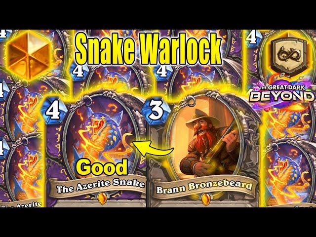 My NEW Snake Warlock Deck Is Beyond Fun & Interactive At The Great Dark Beyond | Hearthstone