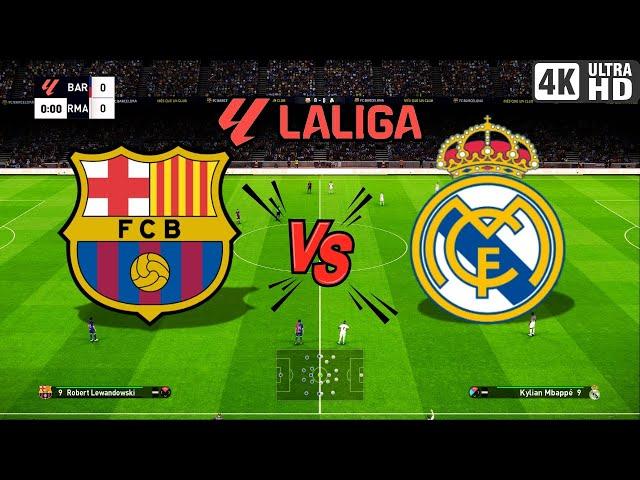 EN VIVO: : Real Madrid vs Barcelona | El Clasico |  - La Liga 24/25 | Simulation Gameplay |