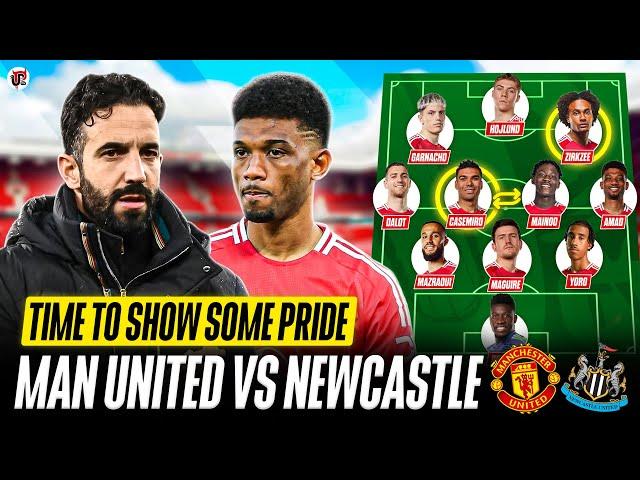 Bruno & Ugarte OUT: Amorim Needs Players To STEP UP  | MAN UTD vs NEWCASTLE Starting XI