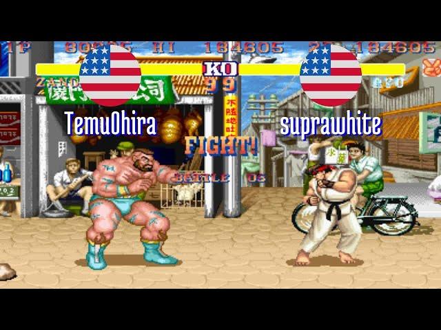 FT5 @sf2hf: Temu0hira (US) vs suprawhite (US) [Street Fighter II Hyper Fighting Fightcade] Jan 3