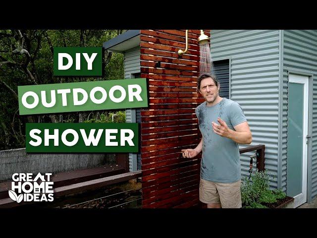 How To Build An Outdoor Shower Without A Plumber!