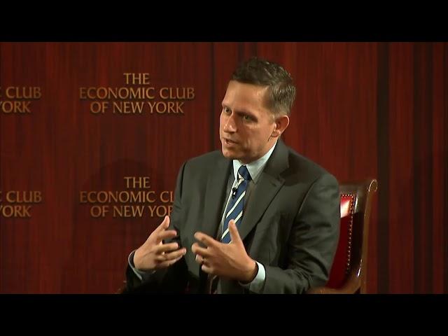 Peter Thiel talks about Bitcoin at the Economic Club of New York