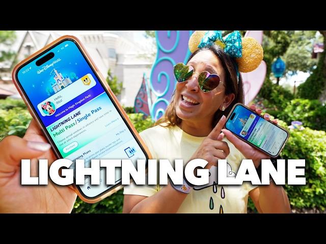 ¡CÓMO HACER las FILAS RÁPIDAS en DISNEY WORLD! ️NUEVO Lightning Lane Multi Pass & Single Pass