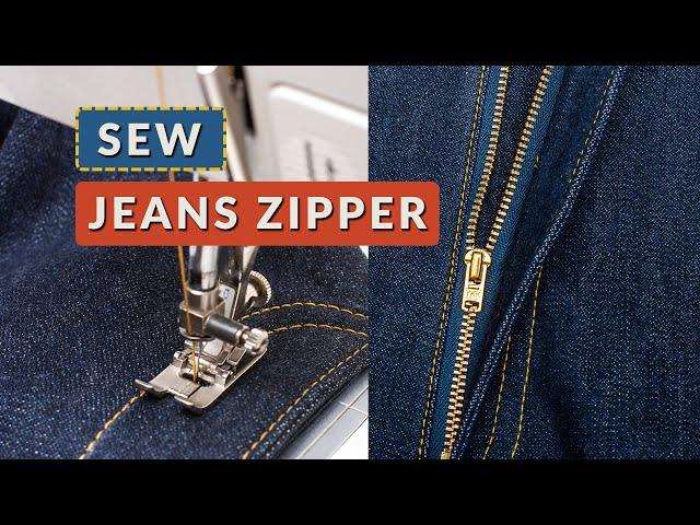 Sew a Perfect Jeans Zipper: Easy Step-by-Step Tutorial