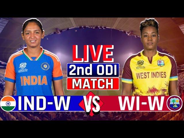 Live Match India Women vs Westindies Women 2nd Odi | Wi-w vs Ind-w Live Cricket Match | #Indwvswiw