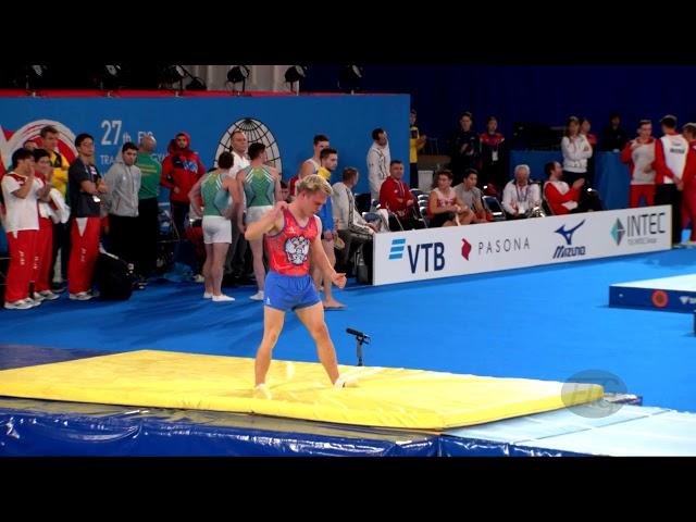 AFANASEV Vadim (RUS) M - 2019 Trampoline Worlds, Tokyo (JPN) - Qualification Tumbling R2