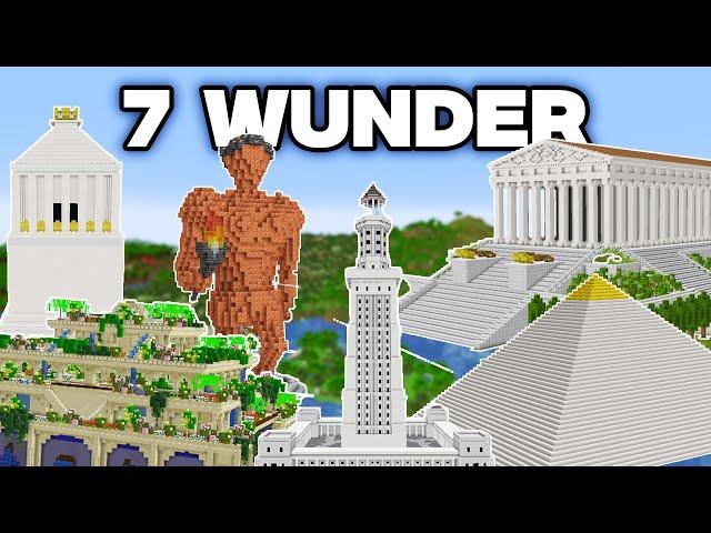 Ich habe die 7 antiken Weltwunder in Minecraft nachgebaut