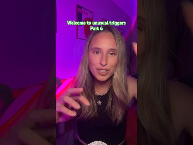 Unusual triggers part 6 #asmrcommunity #tinglesensation #sleepsounds #asmr #relax #sleep  #asmrvideo