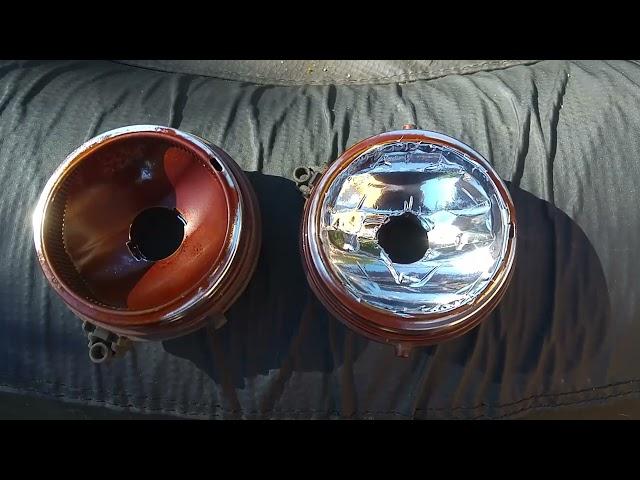 How to repair fog lamp chrome reflector