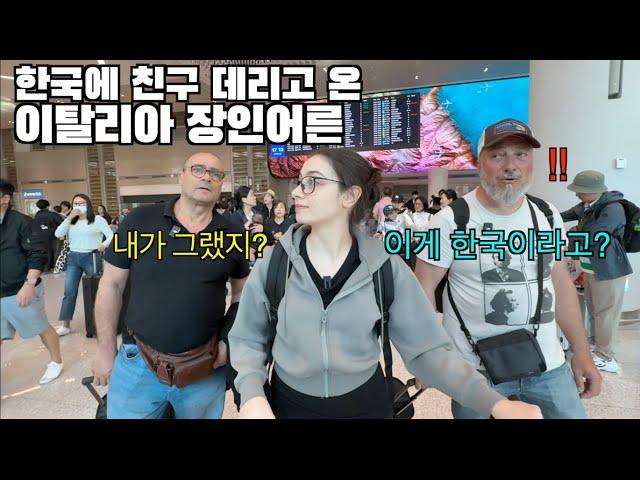 My Italian dad brought his friend to Korea!