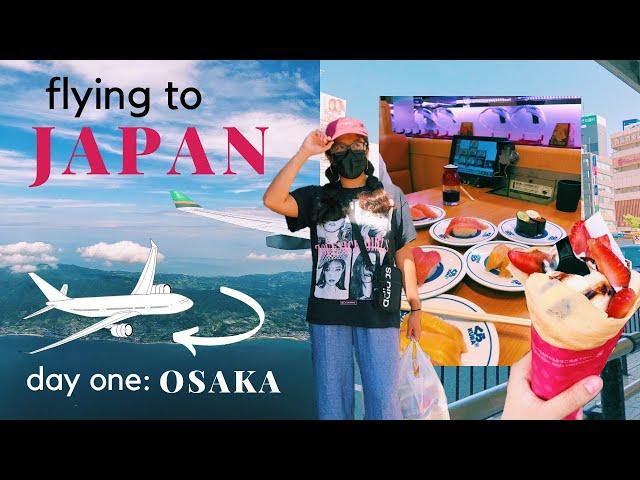 Flying to Japan!!!! My First Day in Osaka | JAPAN VLOG 2022