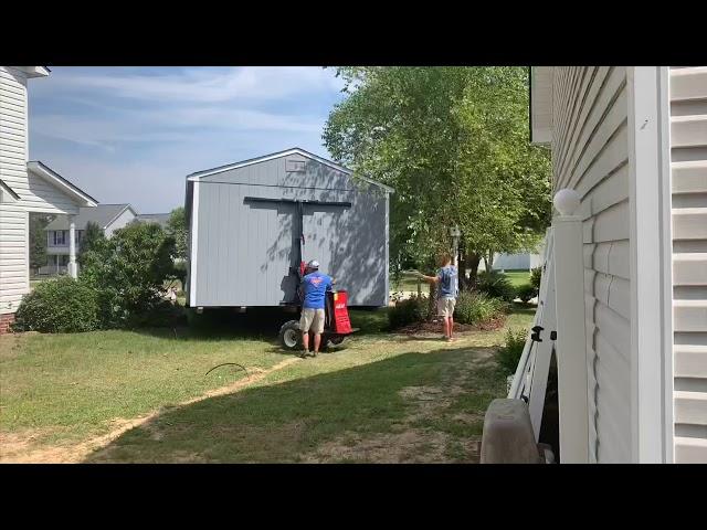 Large Prebuilt Shed Being Delivered and Setup! | The Shed Depot of NC