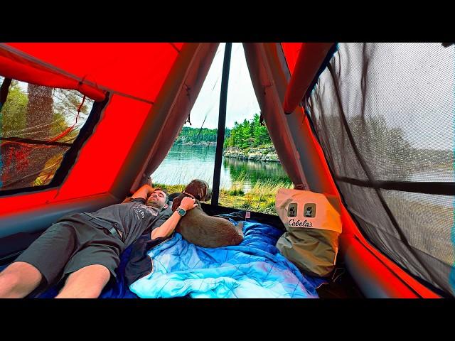 3 Days Camping In Inflatable Cabin Exploring Canadian Wilderness