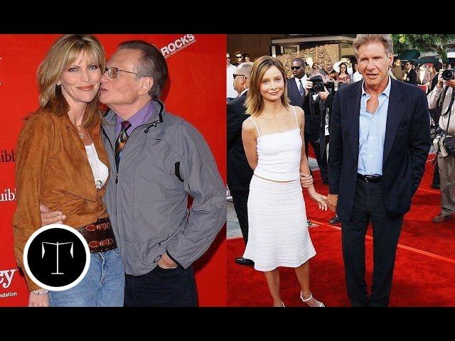 10 Famous Men Who Married Much Younger Women!!