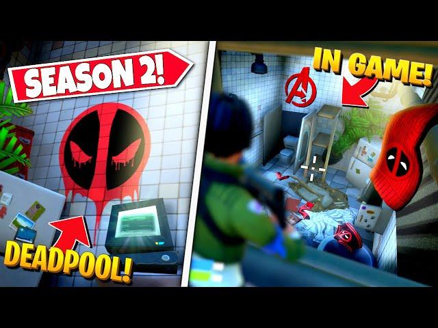 *NEW* SEASON 2 SECRET DEADPOOL ROOM *FOUND* IN-GAME IN FORTNITE! (Battle Royale)