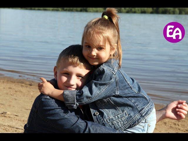 VLOG: A walk in the park and the Irtysh. Visiting Alice and Egor