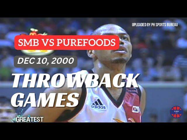 SMB vs PUREFOODS | Dec 10, 2000 | Gov's Cup Finals Game 1 | PBA Throwback