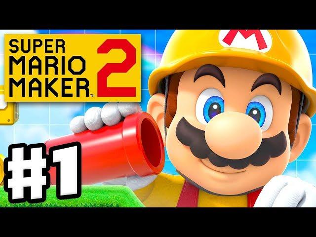 Super Mario Maker 2 - Gameplay Walkthrough Part 1 - Story Mode and Course World! (Nintendo Switch)