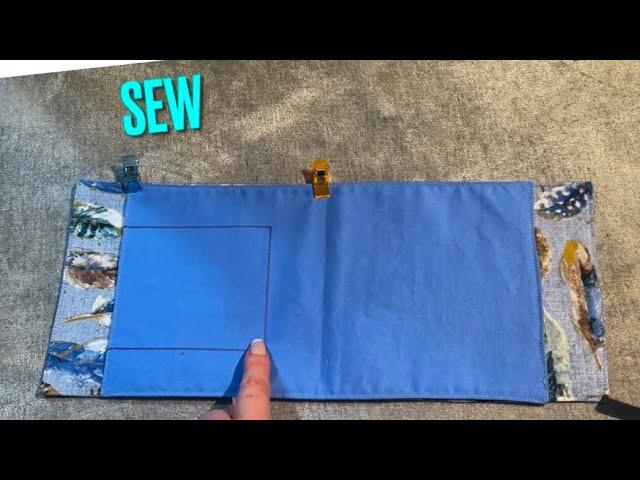 I Can’t Think Of Anything Easier To Make This Beautiful Bag /3 Pockets Phone Pouch Sewing Tutorial