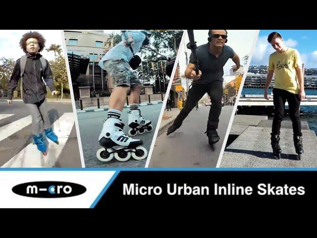 Bill Stoppard, Tiago Inline Skater, Brandon Drummond and Ricardo Lino Skate Micro Urban Skates