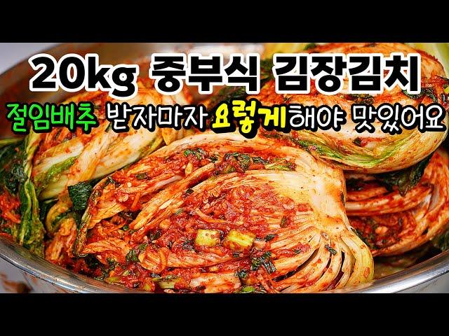 1년 내내 맛있는 중부식(서울식) 김장김치 20kg 실패없이 누구나 쉽게 大성공!!  절임배추 그냥 씻지마세요!