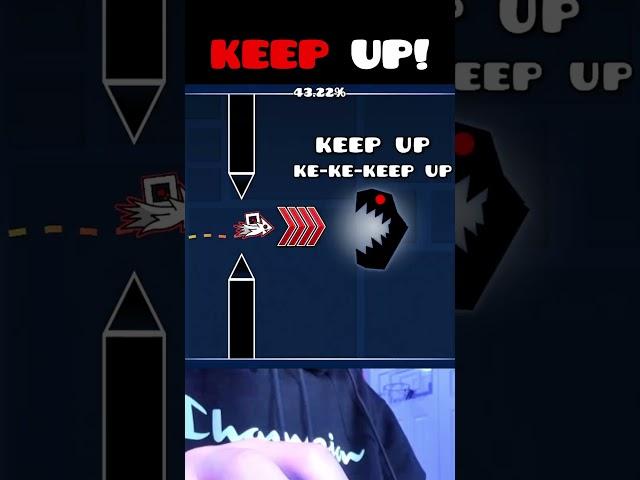 Keep Up In Geometry Dash! #shorts