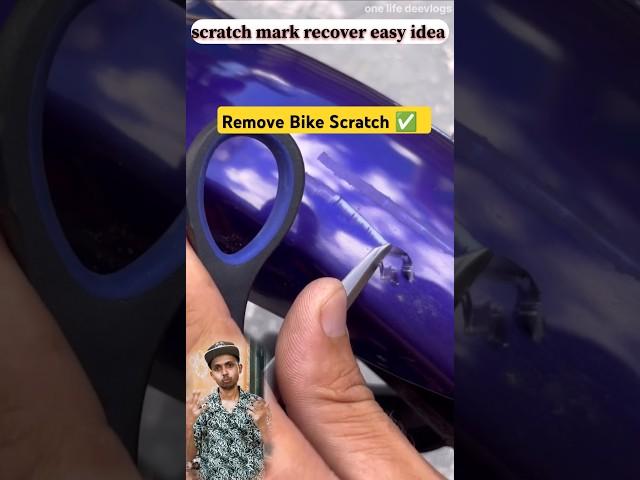 Scratch recover simple idea| motos DIY